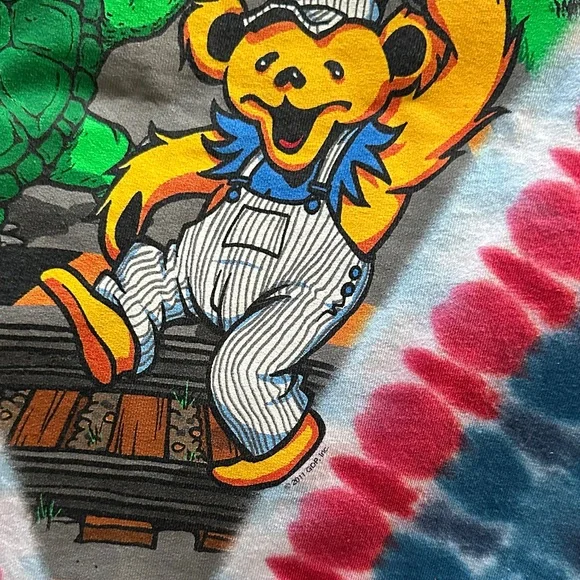 Liquid Blue Patriotic Motorcycle Tie-Dye Tee - Picture 5 of 8